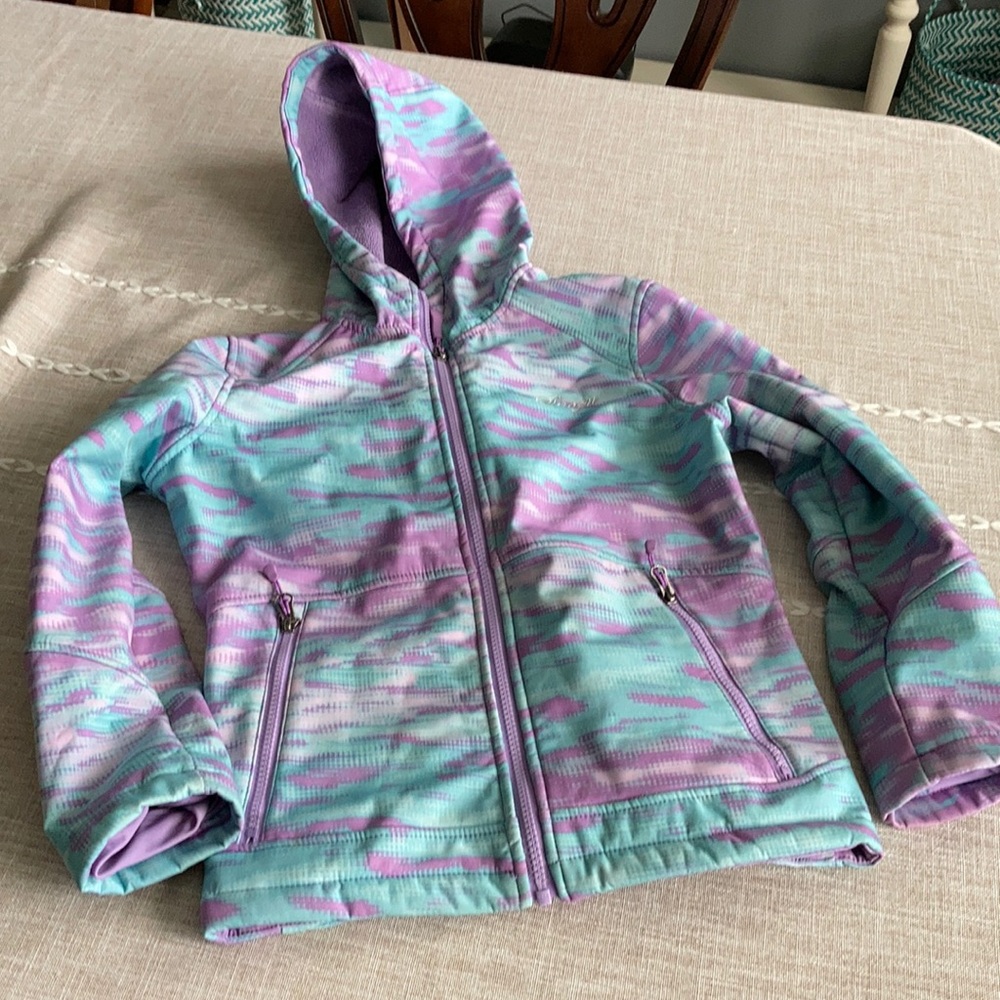 SNOZU Girls Coat Size 10/12 in Purple and Teal